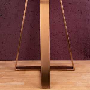 The Three Legged Rose Gold Accent Table