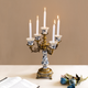 Victorian Ivory & Gold Candle Stand