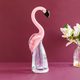 The Pink Flamingo Handblown Glass Decorative Showpiece - Big