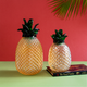 The Retro Pineapple Handblown Decorative Vase - Pair