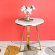 The Three Legged Gold Accent Side Table (Stainless Steel)