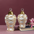 Vintage Hollywood Regency Decorative Ceramic Vase And Showpiece - Pair