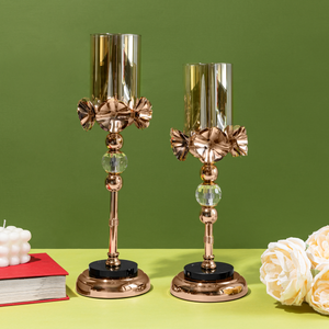 Tranquil Elegance Candle Stand - Set of 2