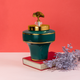 Emerald Elegance Decorative Ceramic Vase - Small