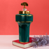 Emerald Elegance Decorative Ceramic Vase - Big