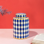 Geometry of Love Decorative Ceramic Vase - Small