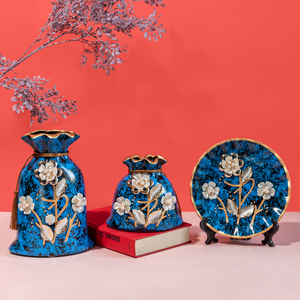 Mystic Hues Decorative Vases and Showpieces - Set of Three