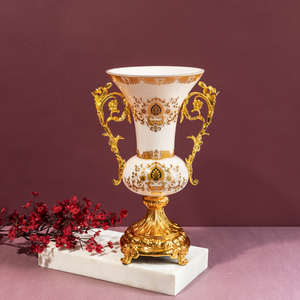 Gilded Beauty Decorative Vase & Showpiece