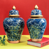 Morning Sky Decorative Ceramic Vase And Showpiece - Pair