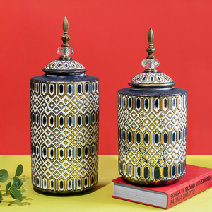 Immaculate Decorative Ceramic Vase - Pair