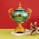 Gilded Joy Floral Decorative Vase & Showpiece
