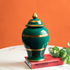 Emerald Sunburst Decorative Ceramic Vases And Showpieces - Small