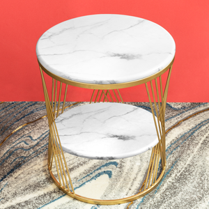 Ivory Wonder Accent Side Table