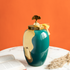 Gilded Filigree Decorative Ceramic Vase And Showpiece - Medium