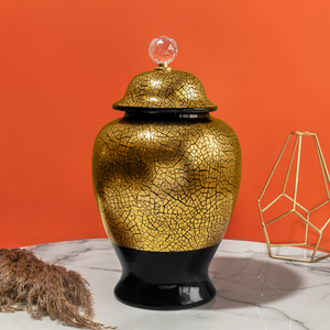 Metallic Magic Decorative Ceramic Vase - Big