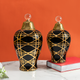 Timeless Elegance Decorative Ceramic Vase - Pair