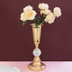 Radiant Gold Stainless Steel Flower Vase And Showpiece