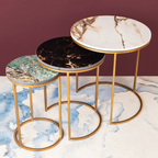 Glitter and Glamour Set of Three Nesting Tables