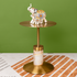 Picasso Jade Marble & Stainless Steel Accent Table