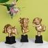 Elephant Splendor Showpiece For Home Décor - Set Of 3