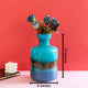 The Blue Sea Bed Handblown Decorative Vase - small