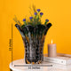The Crystal Green Handblown Glass Decorative Vase - Medium