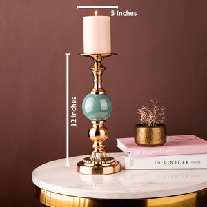 The Emerald Jade Decorative Candle Stand