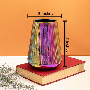 The Full Spectrum Prism Ceramic Vase - Small