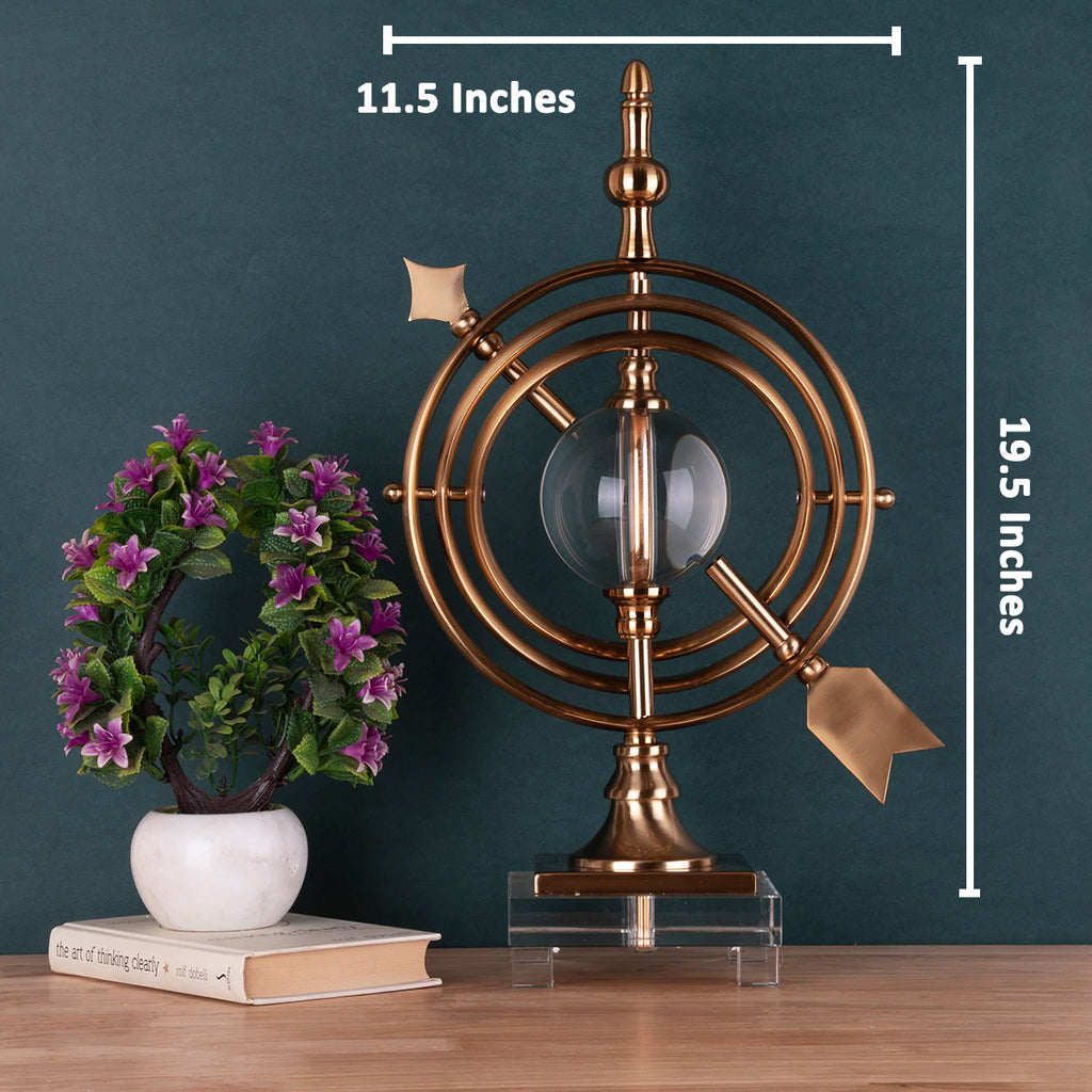 The Globe Trotter Table Showpiece for Decoration