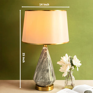 The Grey Quartz Marble Decorative Ceramic Table Lamp