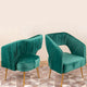 The Italian Pleated Accent lounge Chair Set of 2