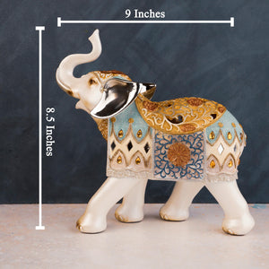 The Jaipur Royal Elephant Table Decoration Showpiece