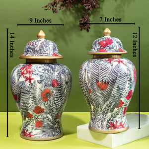 The Joy of Nature Decorative Ceramic Vase - Pair