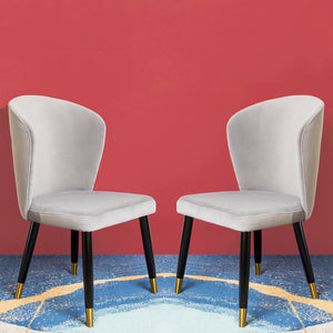 The Kelsey Dining Chair - Grey Set of 2
