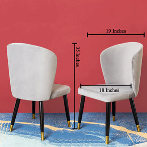 The Kelsey Dining Chair - Grey Set of 2