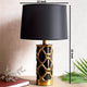 The Midlands Cylindrical Ceramic Table Lamp - Black