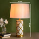 The Midlands Cylindrical Ceramic Table Lamp - White
