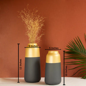 The NYC Dual Tone Ceramic Vase - Pair