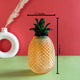 The Retro Pineapple Handblown Decorative Vase - Big