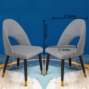 The Scottish Plaid Accent Dining Chair - Set of 2