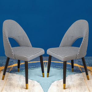 The Scottish Plaid Accent Dining Chair - Set of 2