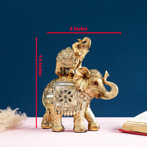 The Shillong Royal Elephant Decorative Showpiece