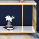 The Square Piped Double Decker Console Table - Gold (Stainless Steel)