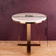The Three Legged Rose Gold Accent Side Table (Stainless Steel)