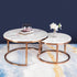 The Umami Nesting Coffee Table Set of 2 - Rose Gold (Stainless Steel) BIG 32 INCHES SMALL 24 INCHES DIAMETER
