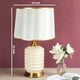 The White and Gold Ripple Decorative Ceramic Table Lamp