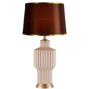 The White and Gold Trophy Decorative Ceramic Table Lamp
