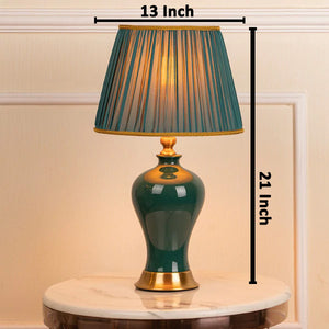 The green Comet Antique Decorative Table Lamp