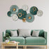 The Royal Green Circular Motion Metal Wall Art