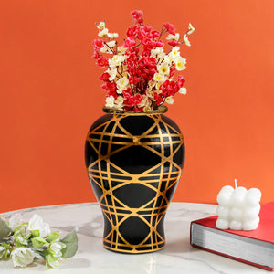 Timeless Elegance Decorative Ceramic Vase - W/L
